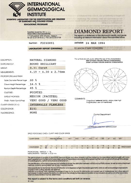 Foto 9 - Diamant 0,31ct Brillant River Lupenrein IGI Zertifikat, D6545
