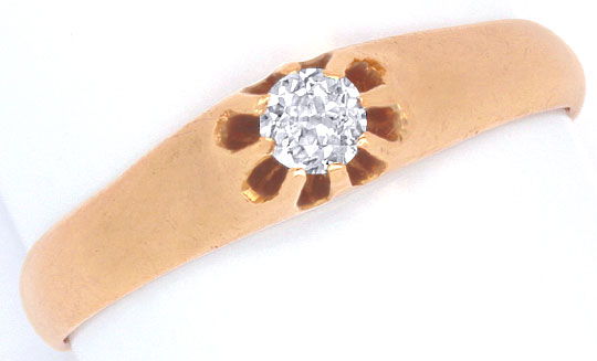 Foto 2 - Antiker Diamant Bandring 18K Rotgold River D 0,23 Carat, R1037