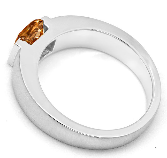 Foto 3 - Ring mit 1,06ct Princess Diamant Lupenrein, Fancy Brown, R7866