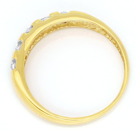 Foto 3 - Halbmemory Brillant-Ring Gelbgold 5 Diamanten 0,25Carat, S3939