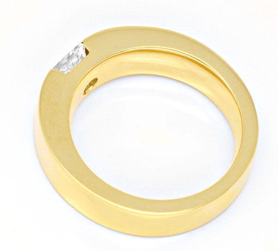 Foto 3 - Ring mit 0,8ct Princess Diamant 18K Gelbgold, S4204