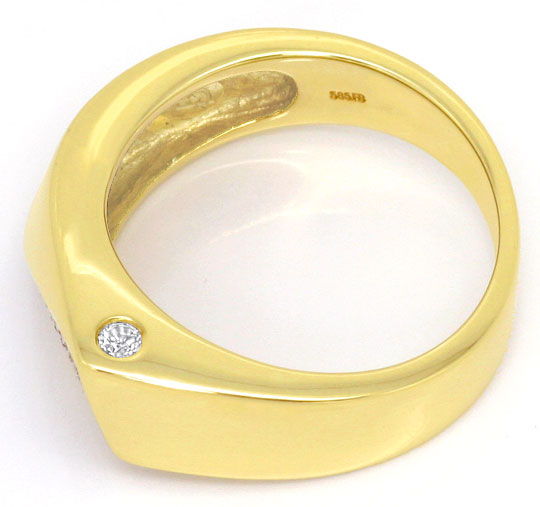 Foto 3 - Designer-Diamant-Ring 0,17ct River Brillanten Gelbgold, S4640