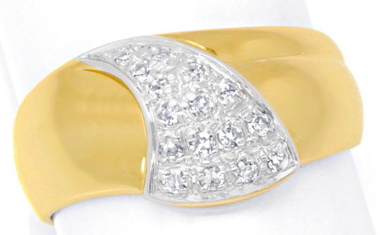Foto 2 - Diamantring Top Design 18K Gold 0,20ct Diamanten, S6424
