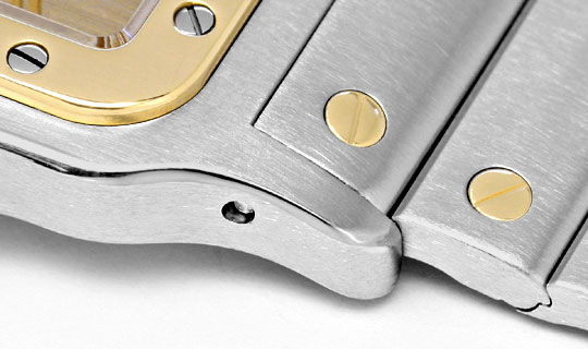 Foto 4 - Cartier Santos Galbee Uhr Herren-Armband-Uhr Stahl-Gold, U1384